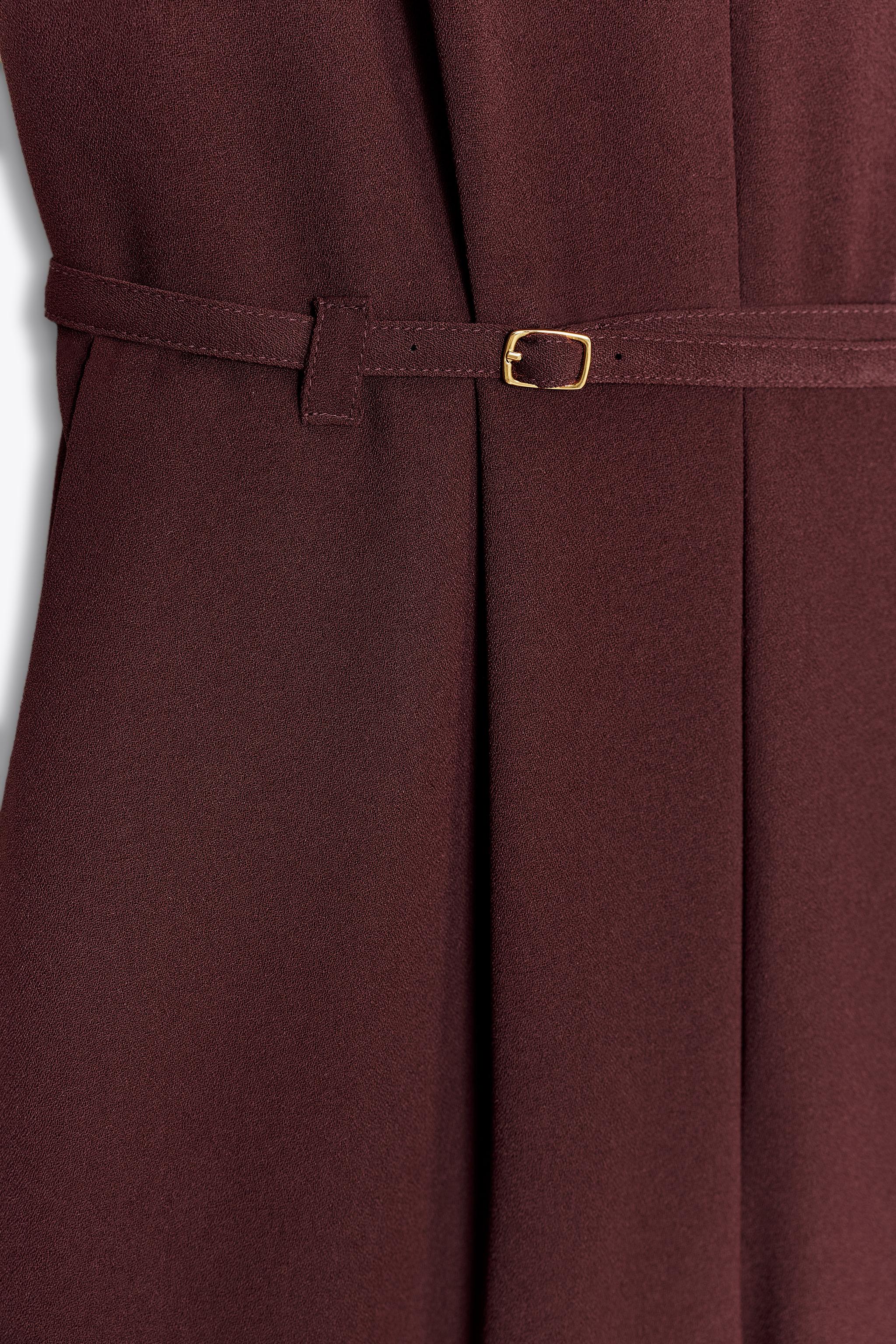 WIDE-LEG BELTED JUMPSUIT